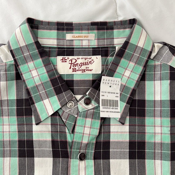 Brand New Original Penguin Button Down Shirt Size L - Picture 2 of 3